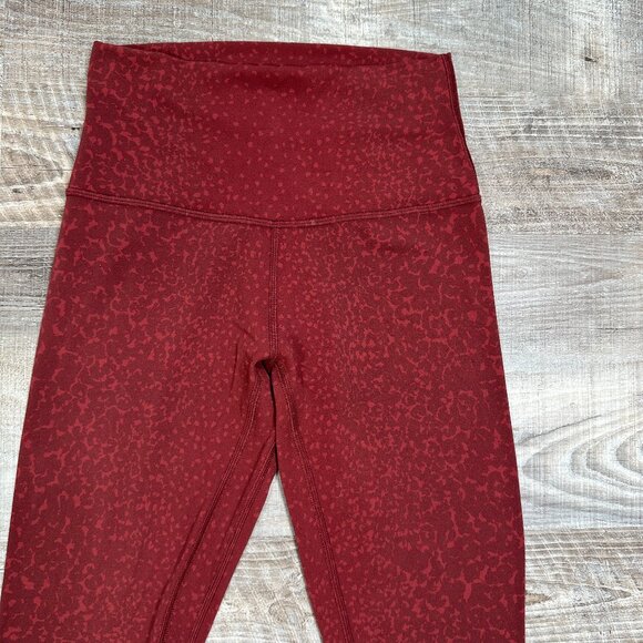 Lululemon Align Pant 28" *Engineer Print City Camo Chianti Multi Align Pant Sz 4 - Picture 3 of 9